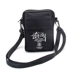 Womens crossbody small bag black print streetwear NY LA TOKYO Paris NWT